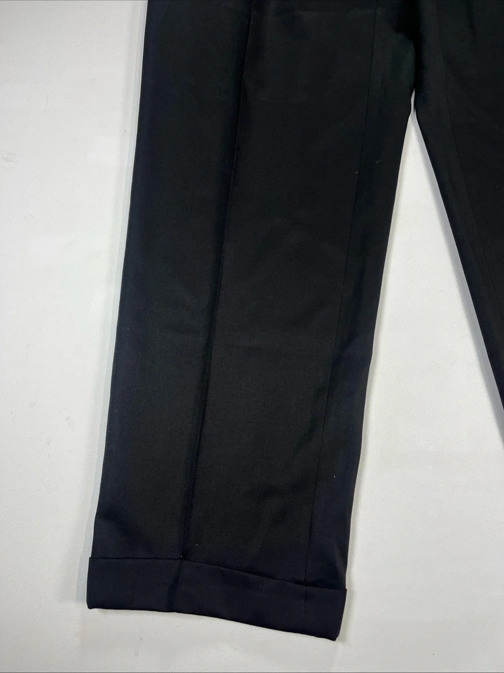 Pazoni Pants Black Wool Made In Italy Dress Trousers Classic Como Men’s 34 X 31